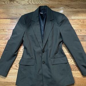 Zara Women's Dark Brown Blazer